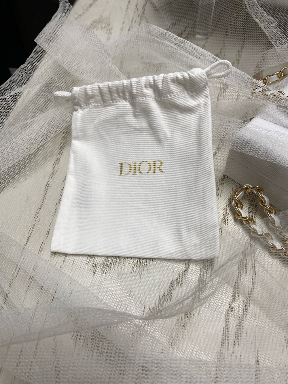 Dior Limited Edition White Quilted Faux Leather Pouch - Picture 7 of 16